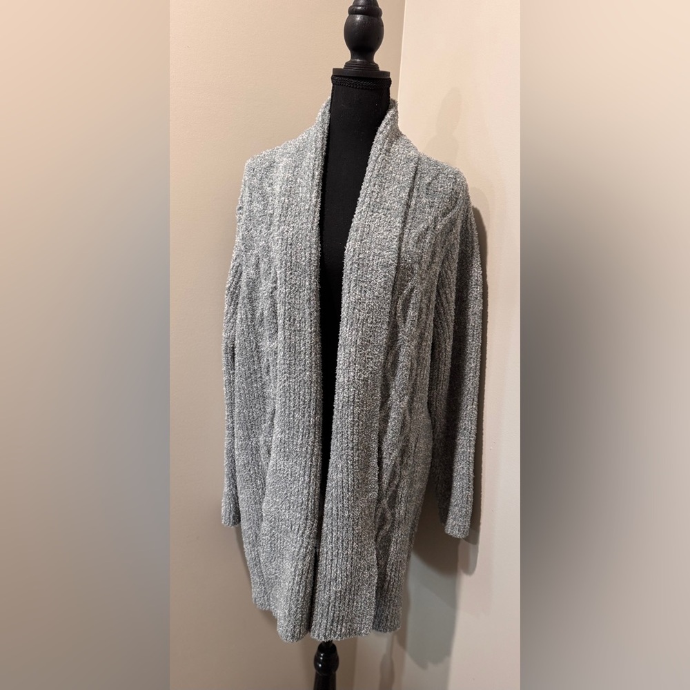 Barefoot Dreams Charcoal Knit Sweater XL NWT Cozy Loungewear Relaxed Luxury‎